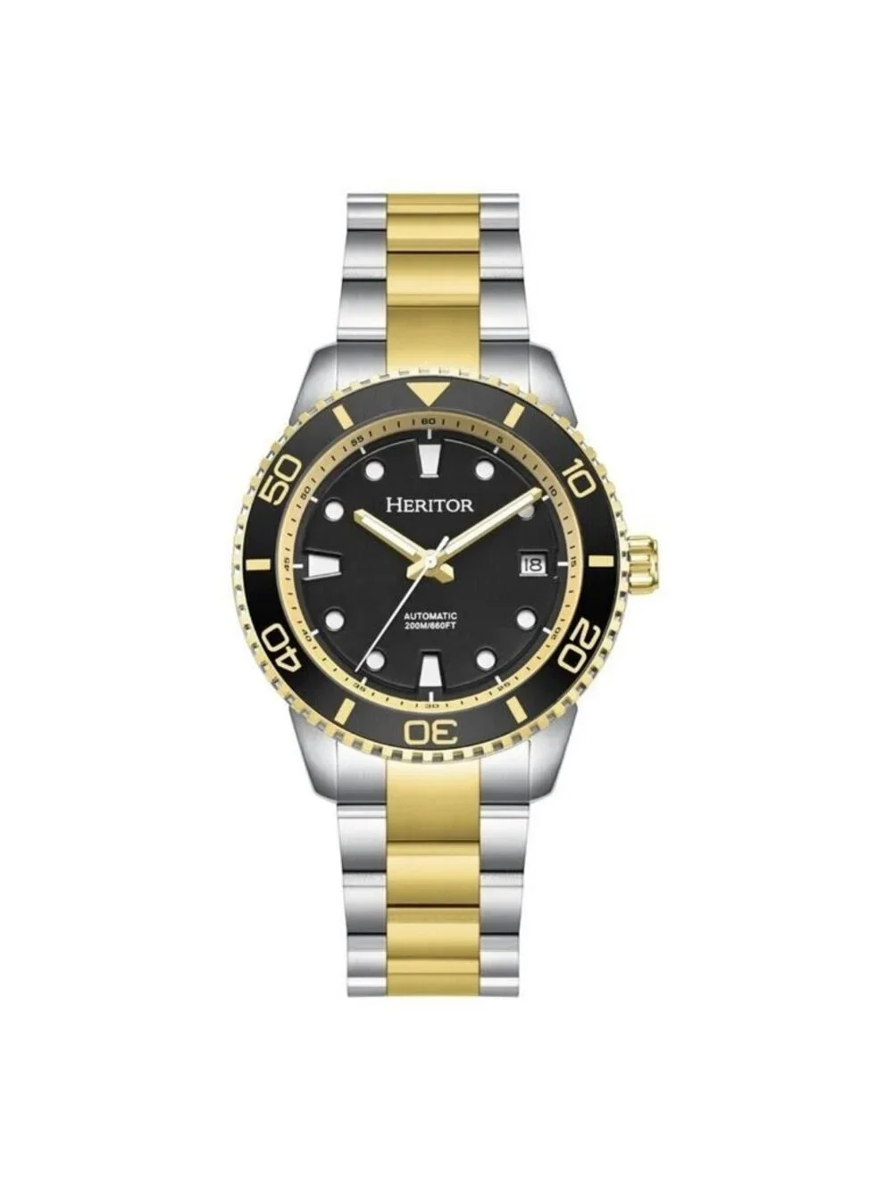 NWT Heritor Bexley Automatic Black Dial Men's Watch